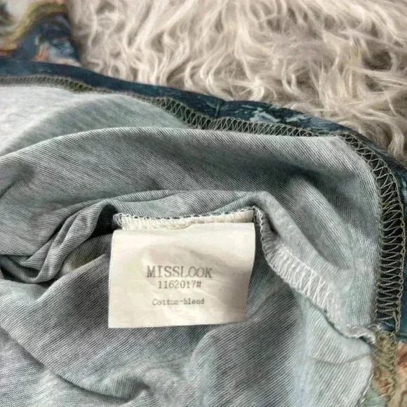 Misslook World Map Print T-Shirt - Picture 7 of 8